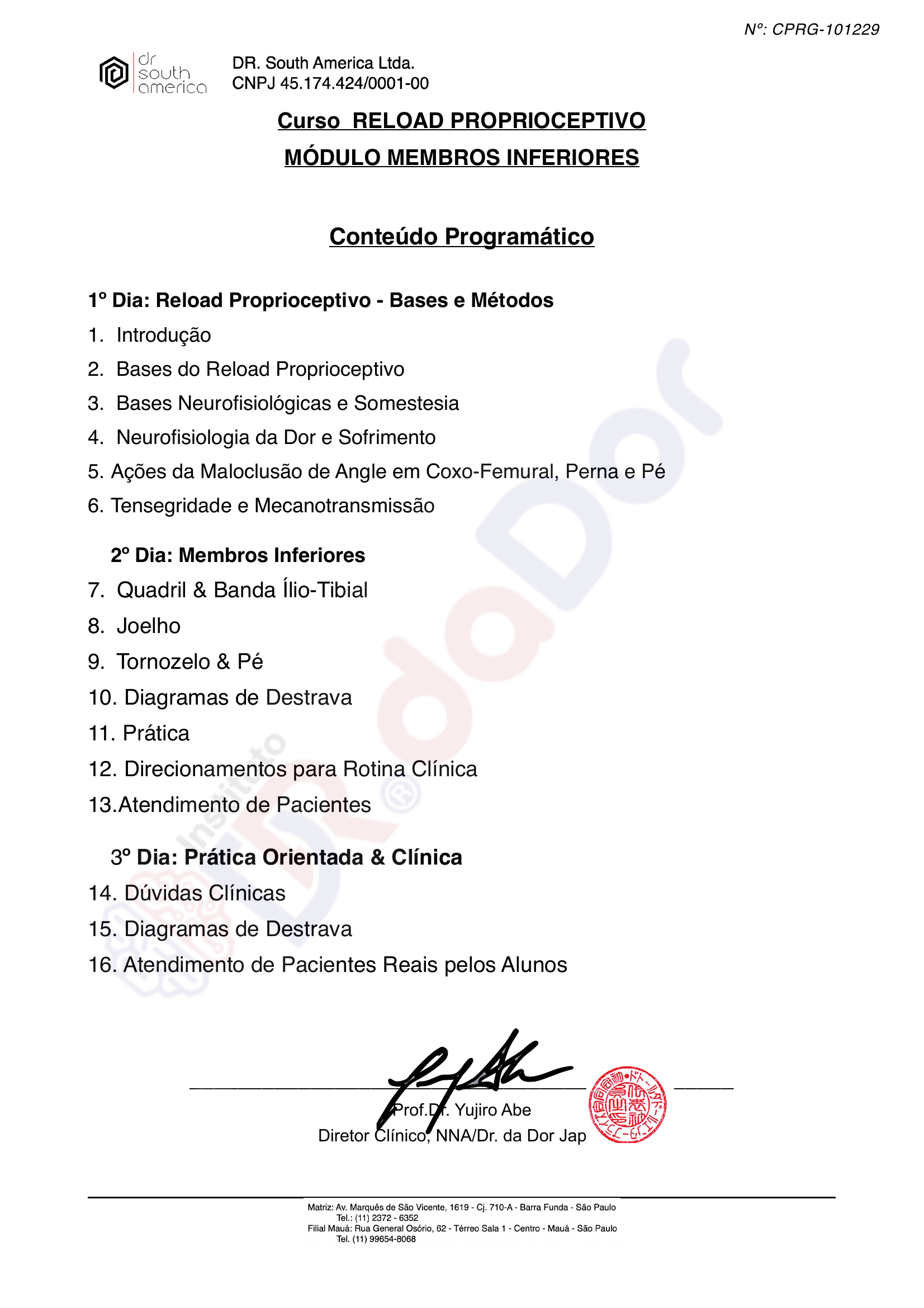 Conteúdo Programático MMII — página 1